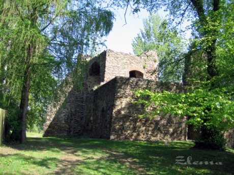 Zřícenina gotické věžové tvrze z roku 1365